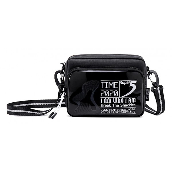 SUPER FIVE τσάντα ώμου K00111-BK, μαύρη SUPER FIVE τσάντα ώμου K00111-BK, μαύρη