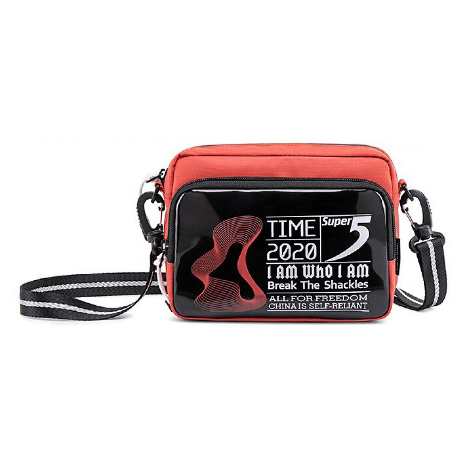 SUPER FIVE τσάντα ώμου K00111-OR, κόκκινη SUPER FIVE τσάντα ώμου K00111-OR, κόκκινη