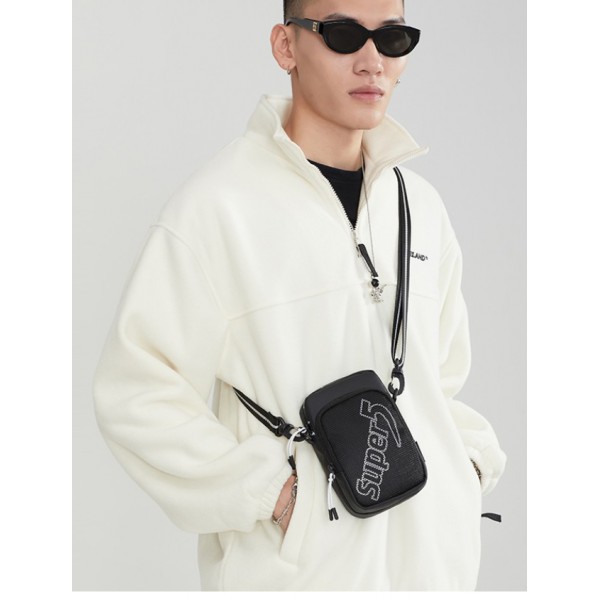 SUPER FIVE τσάντα ώμου K00122-BK, μαύρη SUPER FIVE τσάντα ώμου K00122-BK, μαύρη