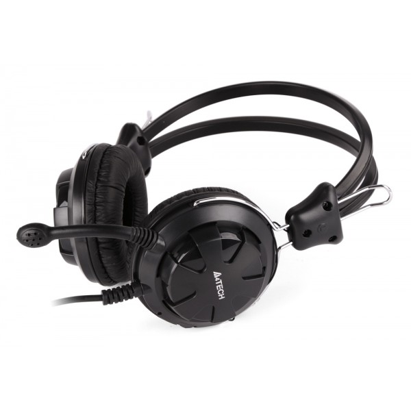 A4TECH Headset HS-28, 3.5mm, 40mm ακουστικά, stereo, μαύρα A4TECH Headset HS-28, 3.5mm, 40mm ακουστικά, stereo, μαύρα