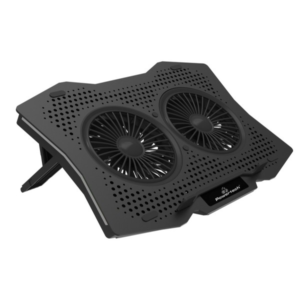 POWERTECH Βάση & ψύξη laptop PT-929, έως 18", 2x 110mm fan, LED, μαύρο POWERTECH Βάση & ψύξη laptop PT-929, έως 18", 2x 110mm fan, LED, μαύρο