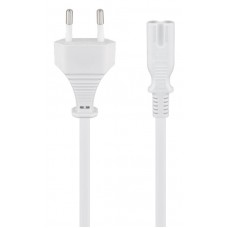 GOOBAY καλώδιο τροφοδοσίας Euro male 2x0.75 mm² 96035, 1.8m, λευκό