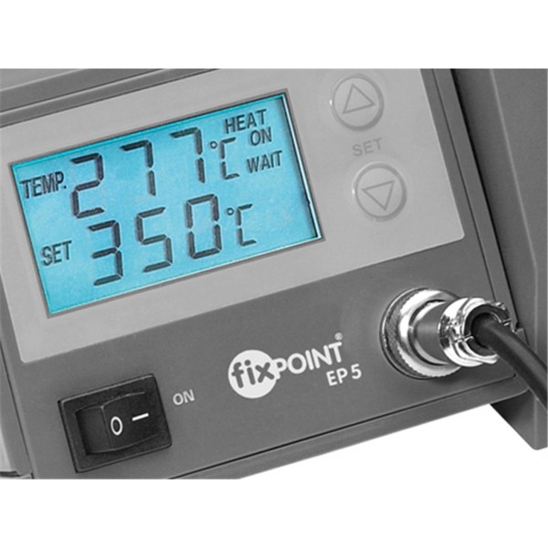 FIXPOINT ψηφιακός σταθμός συγκόλλησης EP5 51098, γκρι FIXPOINT ψηφιακός σταθμός συγκόλλησης EP5 51098, γκρι