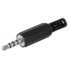 GOOBAY βύσμα 3.5mm 11578, 4 contacts, πλαστικό, μαύρο, 10τμχ