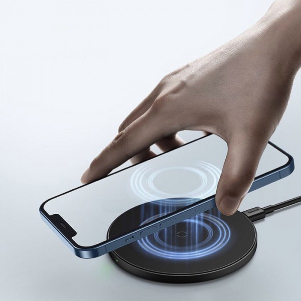 BASEUS ασύρματος φορτιστής WXJK-E01, 15W, μαύρος BASEUS ασύρματος φορτιστής WXJK-E01, 15W, μαύρος