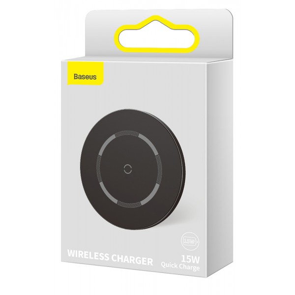 BASEUS ασύρματος φορτιστής WXJK-E01, 15W, μαύρος BASEUS ασύρματος φορτιστής WXJK-E01, 15W, μαύρος