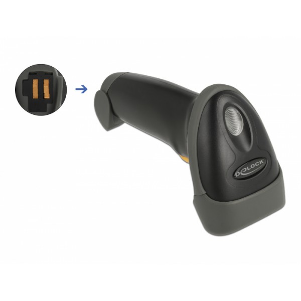 DELOCK barcode scanner 90518, 1D & 2D, ασύρματο, μαύρο DELOCK barcode scanner 90518, 1D & 2D, ασύρματο, μαύρο
