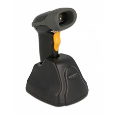 DELOCK barcode scanner 90518, 1D & 2D, ασύρματο, μαύρο