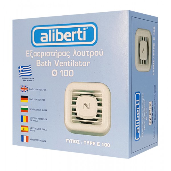 ALIBERTI εξαεριστήρας λουτρού Type E 100, λευκός ALIBERTI εξαεριστήρας λουτρού Type E 100, λευκός