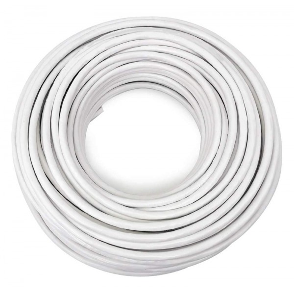 MABIKAL καλώδιο κεραίας 75Ohm, 1mm, 100m, λευκό MABIKAL καλώδιο κεραίας 75Ohm, 1mm, 100m, λευκό