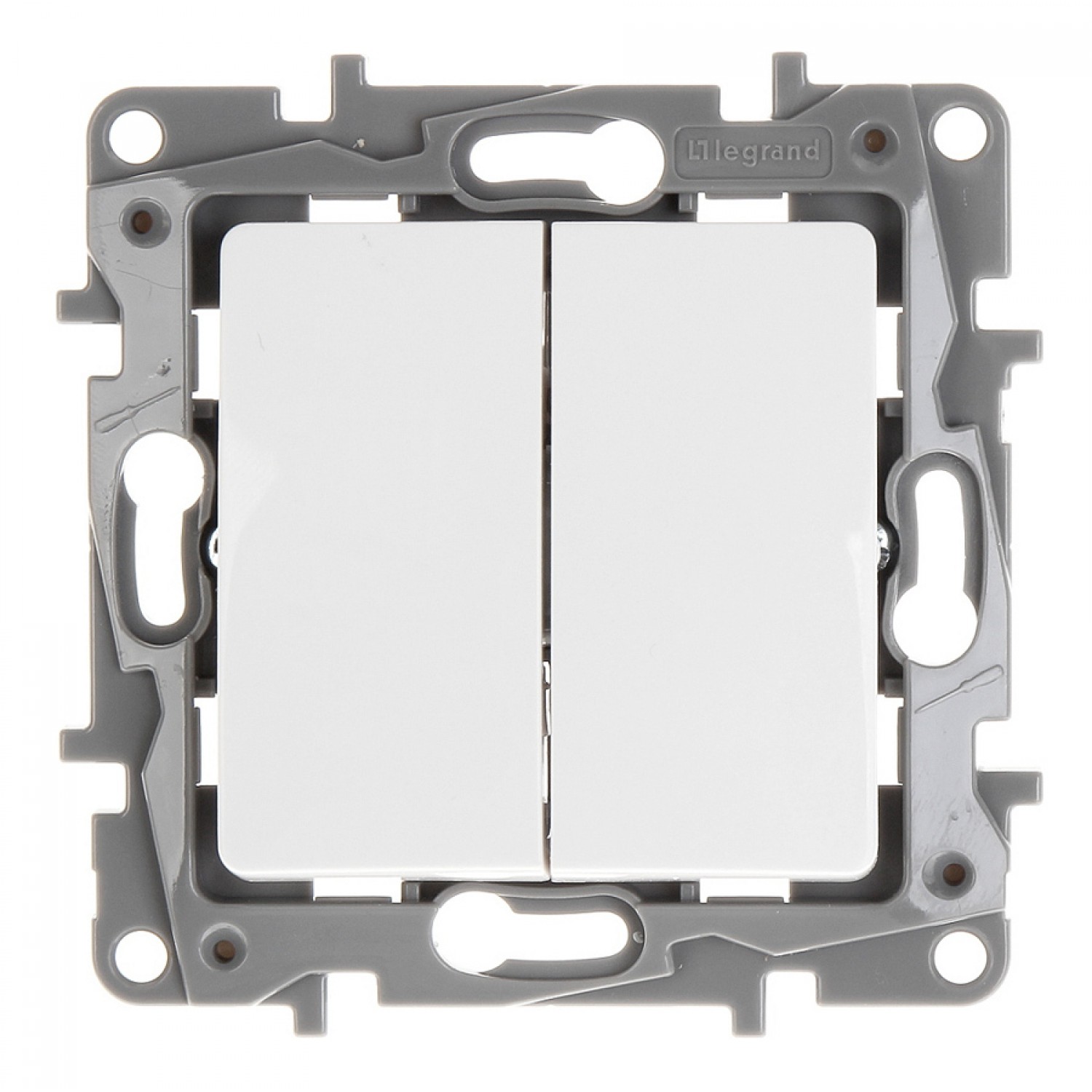 LEGRAND διακόπτης κομμυτατέρ 764505, διπλός, λευκός LEGRAND διακόπτης κομμυτατέρ 764505, διπλός, λευκός