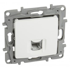 LEGRAND πρίζα RJ11 764569, λευκή