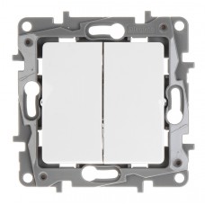 LEGRAND διακόπτης αλέ-ρετούρ 764502, διπλός, λευκός