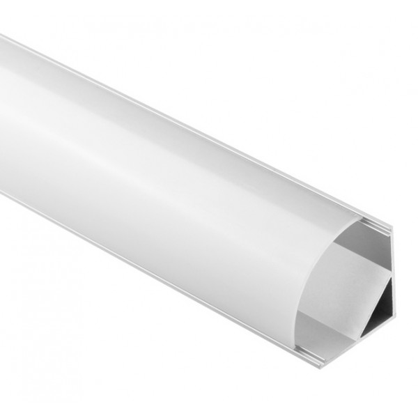 Προφίλ αλουμινίου για LED καλωδιοταινία 24-00130, γωνιακό, 2m