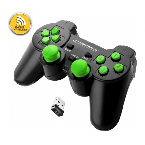 ESPERANZA ασύρματο gamepad GX600, με vibration, PC, PS3 ESPERANZA ασύρματο gamepad GX600, με vibration, PC, PS3