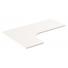 BRATECK επιφάνεια εργασίας σχήματος L TP16060L, 1600x1100mm, λευκό