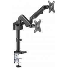 BRATECK βάση γραφείου Gas Spring LDT47-C024, για 2 οθόνες 17"-27", 7kg