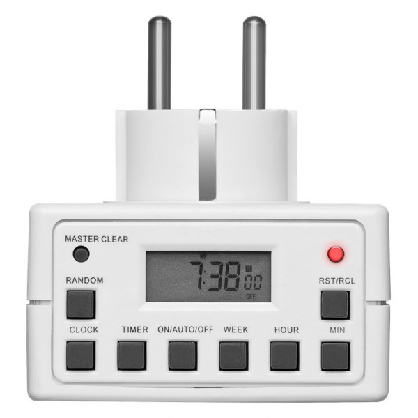 GOOBAY ψηφιακός χρονοδιακόπτης ρεύματος 93256, λευκός GOOBAY ψηφιακός χρονοδιακόπτης ρεύματος 93256, λευκός
