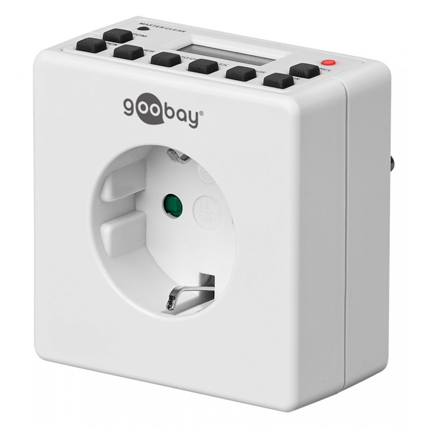 GOOBAY ψηφιακός χρονοδιακόπτης ρεύματος 93256, λευκός GOOBAY ψηφιακός χρονοδιακόπτης ρεύματος 93256, λευκός
