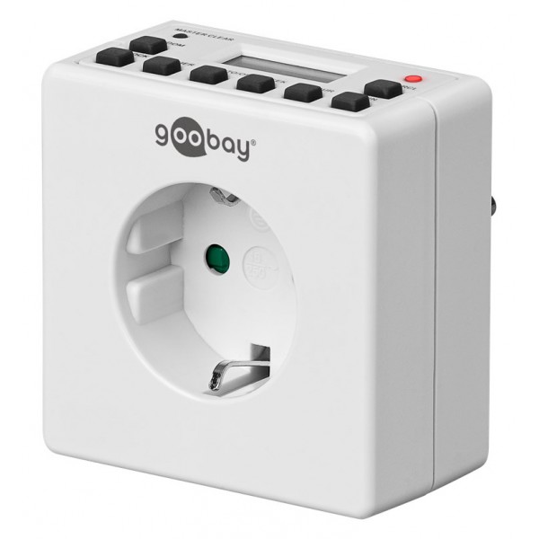GOOBAY ψηφιακός χρονοδιακόπτης ρεύματος 93256, λευκός GOOBAY ψηφιακός χρονοδιακόπτης ρεύματος 93256, λευκός