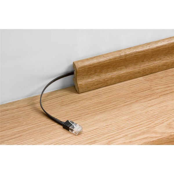 GOOBAY καλώδιο δικτύου 95381, CAT6 U/UTP, flat, copper, 10m, μαύρο GOOBAY καλώδιο δικτύου 95381, CAT6 U/UTP, flat, copper, 10m, μαύρο