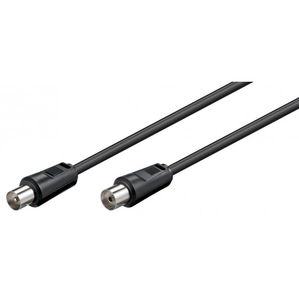 GOOBAY καλώδιο κεραίας αρσενικό σε θηλυκό 50912, <70dB, CCS, 15m, μαύρο