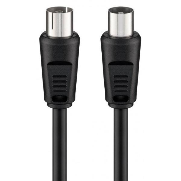 GOOBAY καλώδιο κεραίας αρσενικό σε θηλυκό 50912, <70dB, CCS, 15m, μαύρο