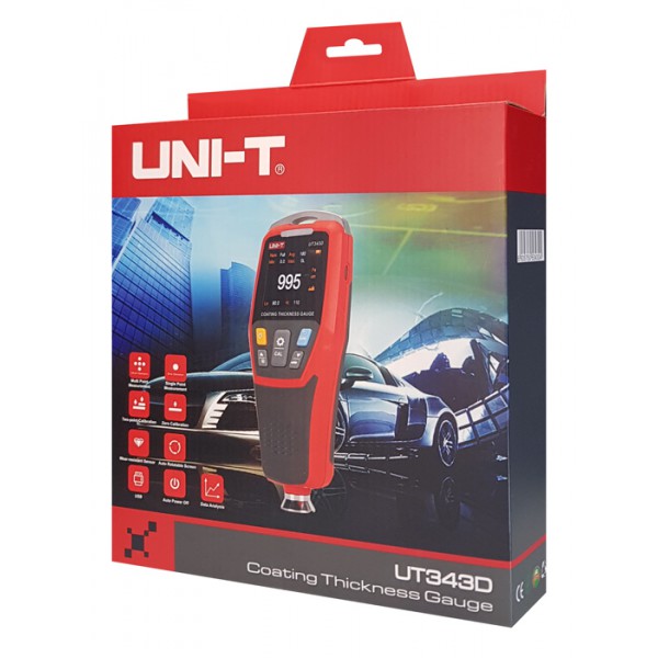 UNI-T ψηφιακός μετρητής πάχους χρώματος UT343D UNI-T ψηφιακός μετρητής πάχους χρώματος UT343D