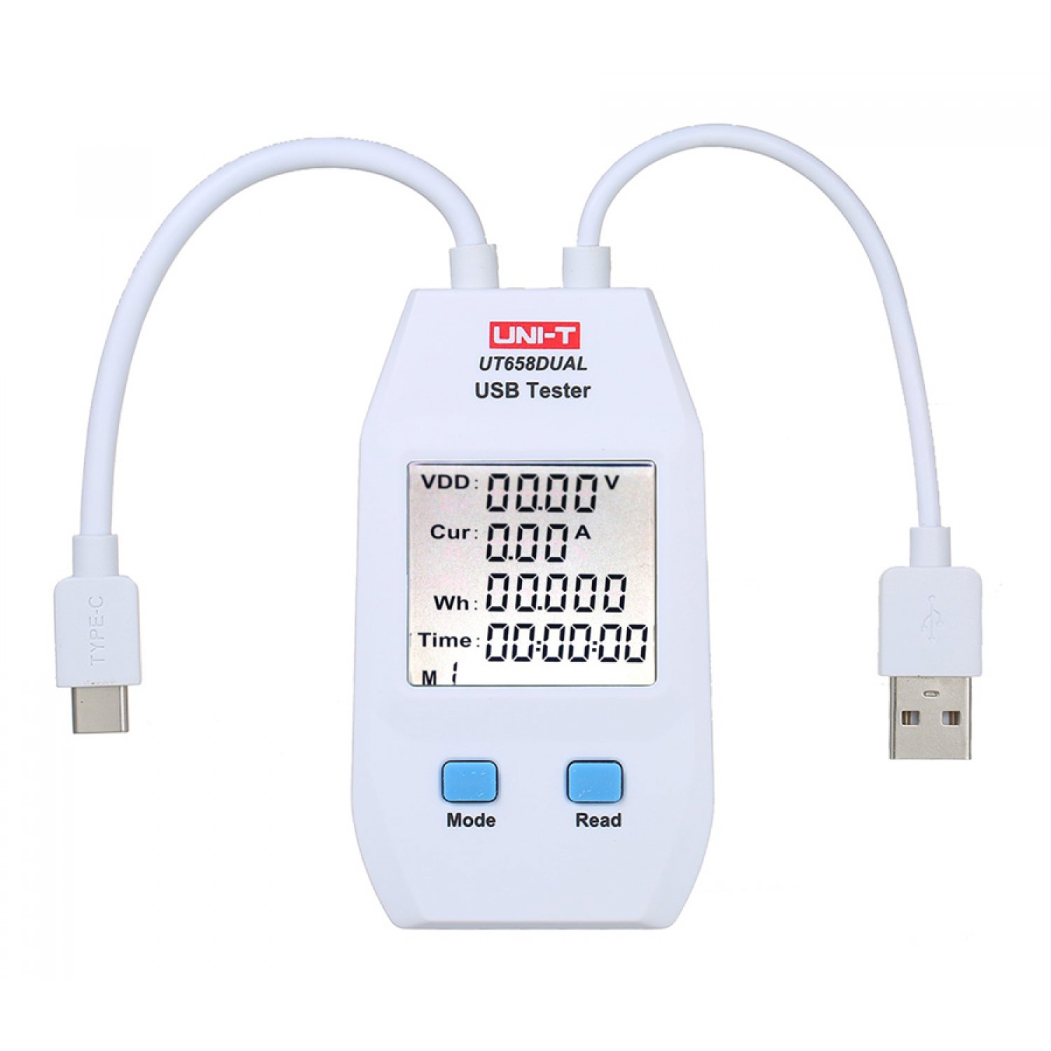 UNI-T USB συσκευή ελέγχου καλωδιώσεων UT658DUAL, Type A, Type C