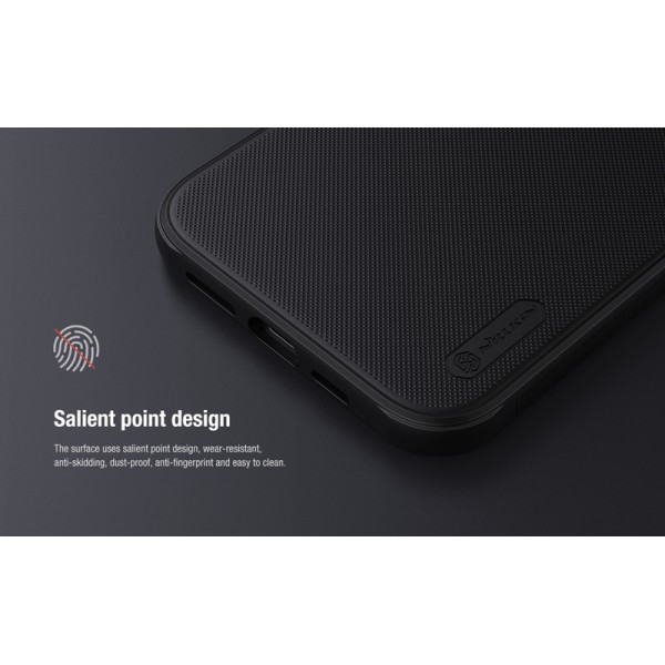 NILLKIN θήκη Super Frost Shield για Apple iPhone 12/12 Pro, μαύρη NILLKIN θήκη Super Frost Shield για Apple iPhone 12/12 Pro, μαύρη