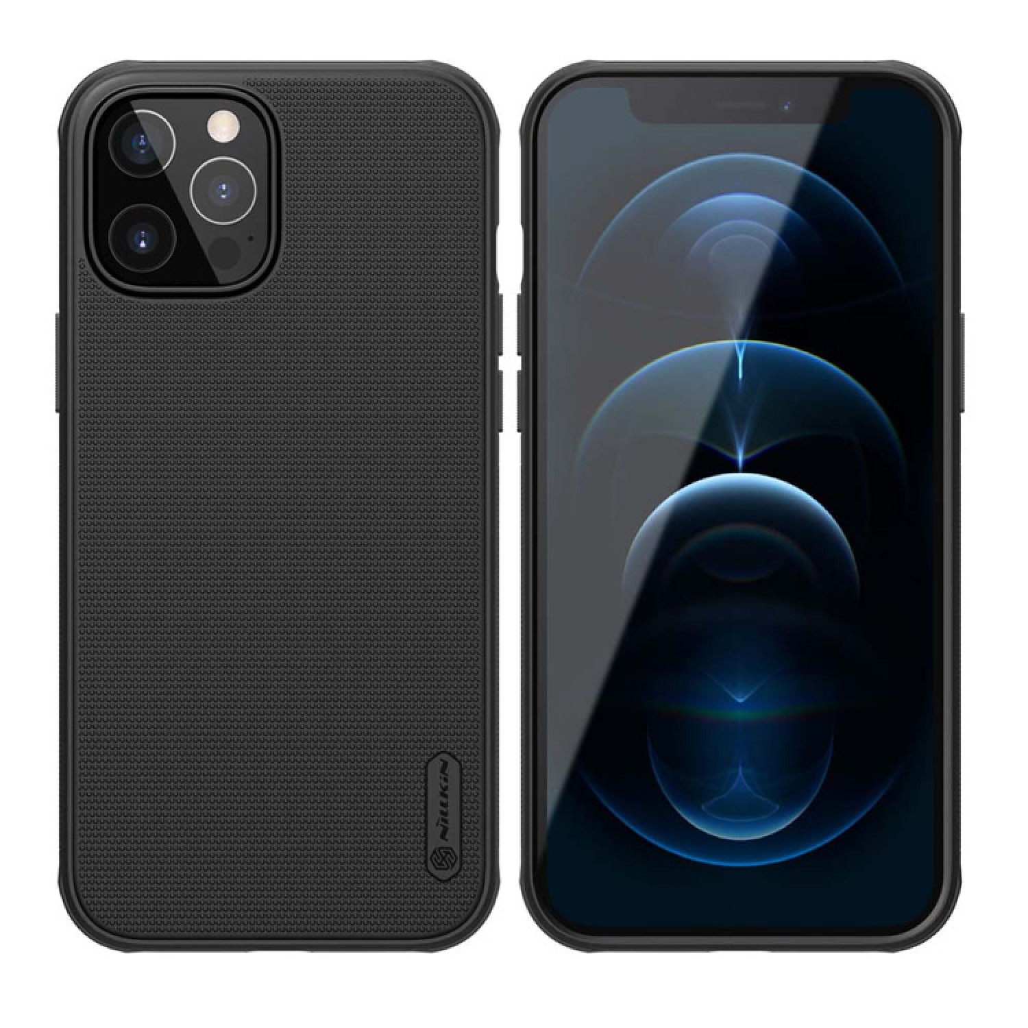 NILLKIN θήκη Super Frost Shield για Apple iPhone 12/12 Pro, μαύρη NILLKIN θήκη Super Frost Shield για Apple iPhone 12/12 Pro, μαύρη