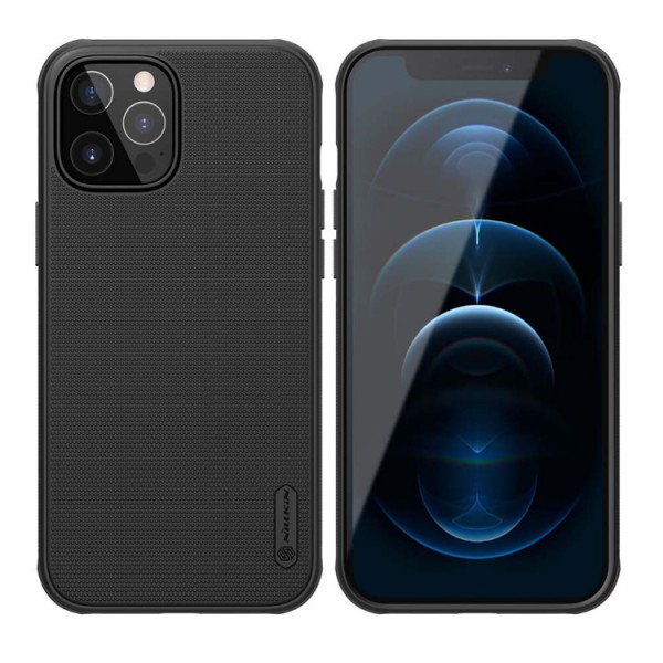 NILLKIN θήκη Super Frost Shield για Apple iPhone 12/12 Pro, μαύρη NILLKIN θήκη Super Frost Shield για Apple iPhone 12/12 Pro, μαύρη