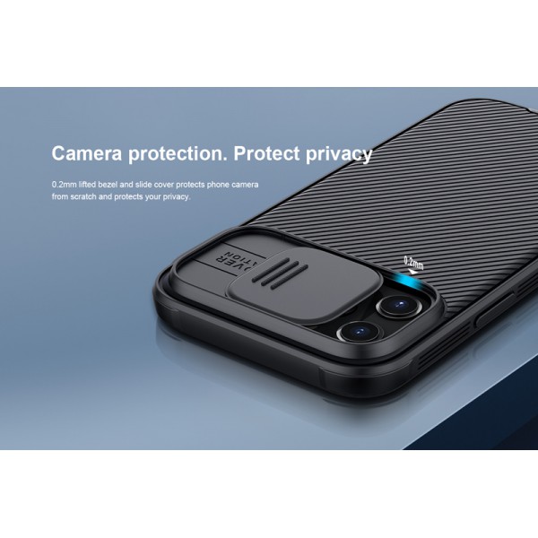NILLKIN θήκη CamShield Pro για Apple iPhone 12 Pro Max, μαύρη NILLKIN θήκη CamShield Pro για Apple iPhone 12 Pro Max, μαύρη