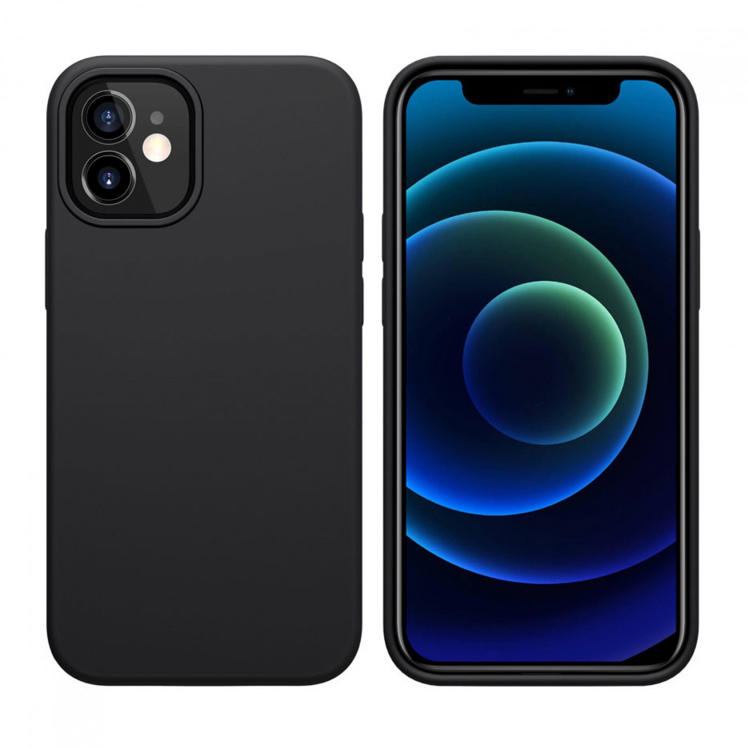 NILLKIN θήκη Flex Pure για Apple iPhone 12 mini, μαύρη NILLKIN θήκη Flex Pure για Apple iPhone 12 mini, μαύρη