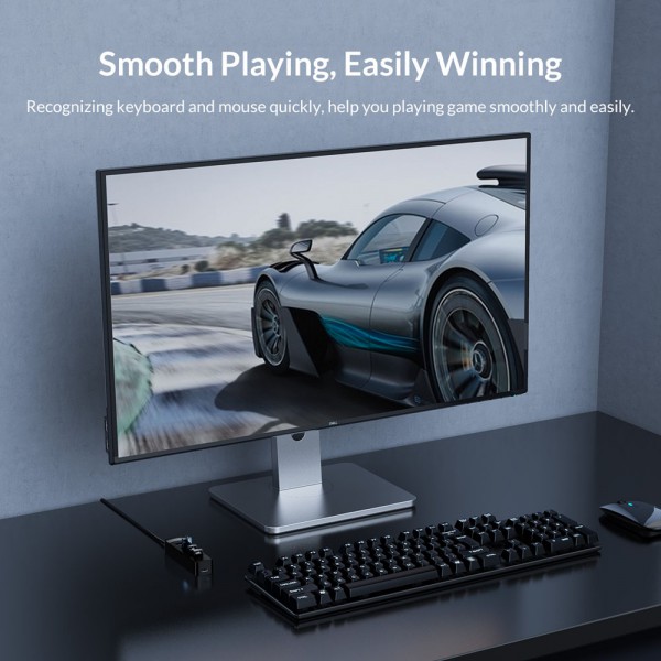 ORICO USB hub TWU32-4A, USB-C & 4x USB, μαύρο