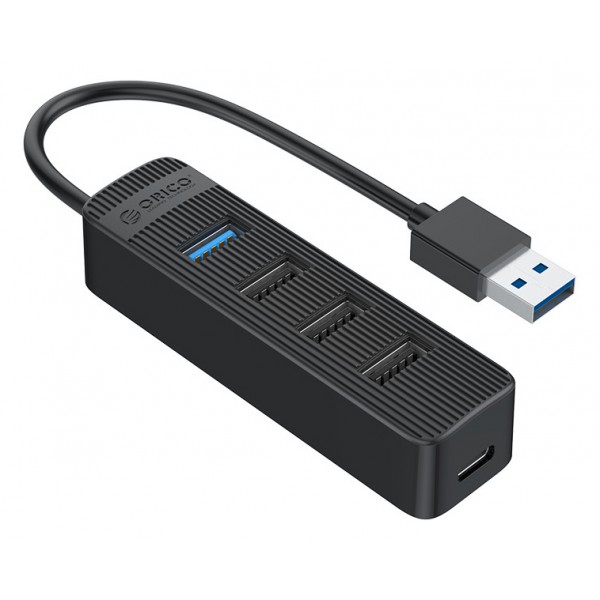 ORICO USB hub TWU32-4A, USB-C & 4x USB, μαύρο