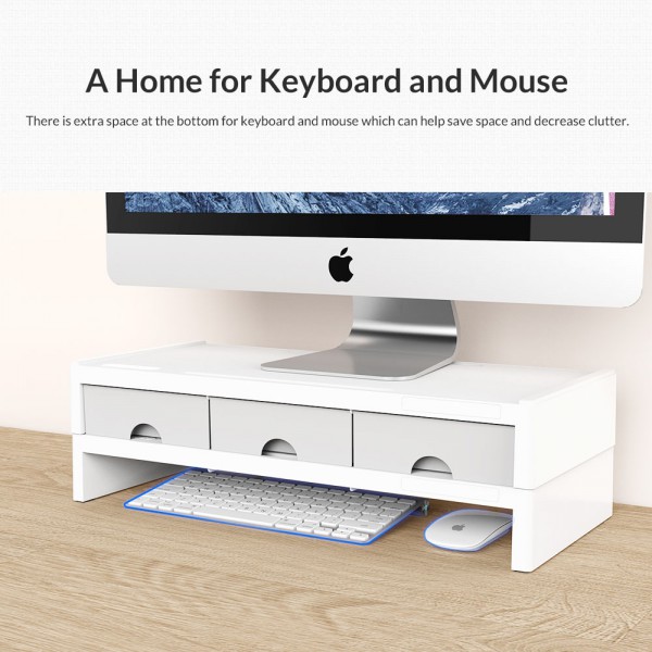 ORICO επιτραπέζια βάση οθόνης με συρτάρια XT-02, μαύρη