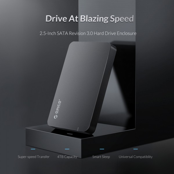 ORICO εξωτερική θήκη για 2.5" HDD 2569S3, USB 3.0, 4TB, 5Gbps, μαύρη ORICO εξωτερική θήκη για 2.5" HDD 2569S3, USB 3.0, 4TB, 5Gbps, μαύρη