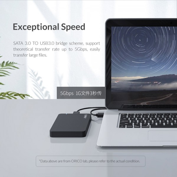 ORICO εξωτερική θήκη για 2.5" HDD 2569S3, USB 3.0, 4TB, 5Gbps, μαύρη ORICO εξωτερική θήκη για 2.5" HDD 2569S3, USB 3.0, 4TB, 5Gbps, μαύρη