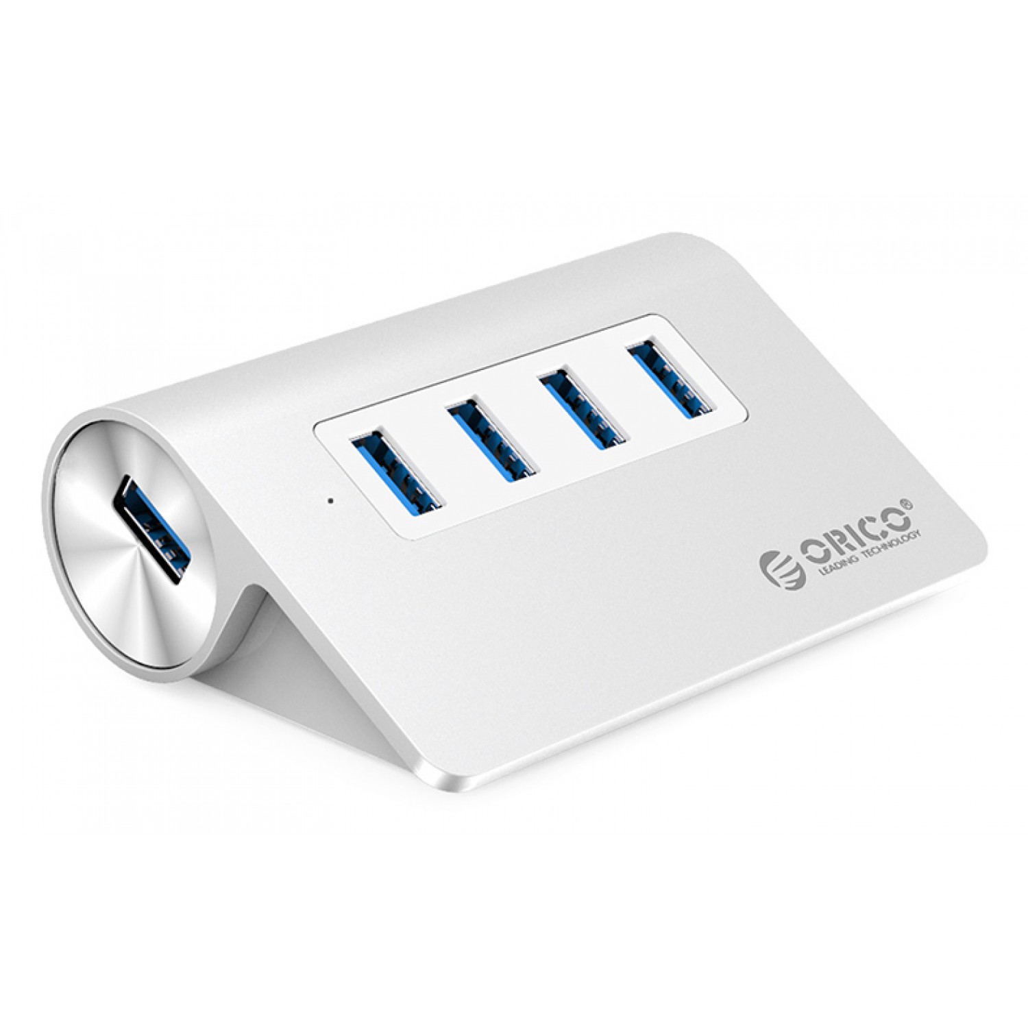 ORICO USB hub M3H4-V1, 4x θυρών, 5Gbps, USB σύνδεση, ασημί