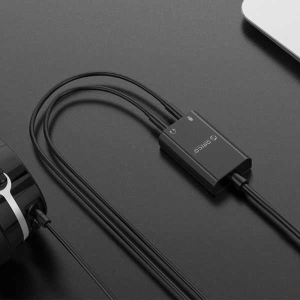 ORICO USB κάρτα ήχου SKT2, USB2.0, 2x 3.5mm, μαύρο ORICO USB κάρτα ήχου SKT2, USB2.0, 2x 3.5mm, μαύρο