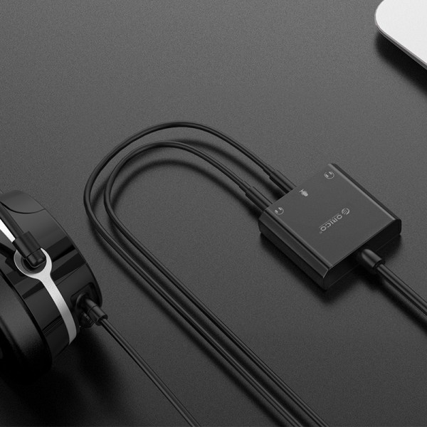 ORICO USB κάρτα ήχου SKT3, USB2.0, 3x 3.5mm, μαύρο ORICO USB κάρτα ήχου SKT3, USB2.0, 3x 3.5mm, μαύρο