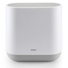 ECOCO κάδος απορριμμάτων E1906, εύκολο άνοιγμα, 10lt, λευκός