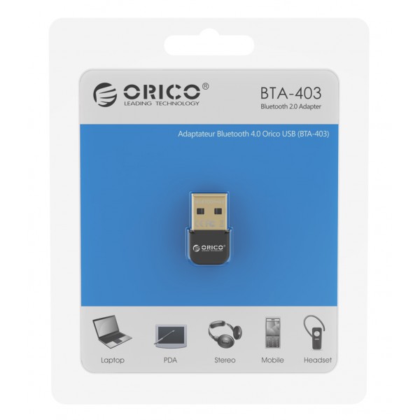 ORICO USB αντάπτορας Bluetooth 4.0 BTA-403, μαύρος ORICO USB αντάπτορας Bluetooth 4.0 BTA-403, μαύρος
