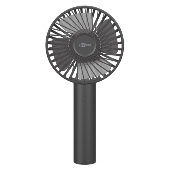 GOOBAY φορητός ανεμιστήρας 49645 με βάση, 2000mAh, USB, μαύρος