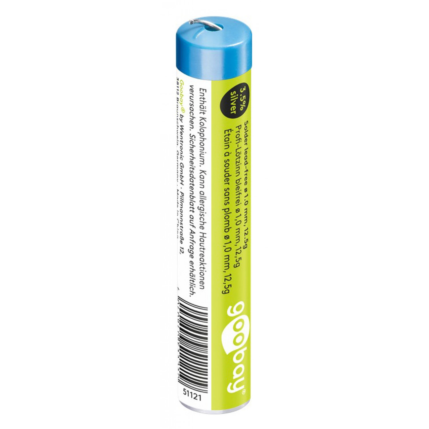 GOOBAY σύρμα συγκόλλησης 51121, Φ1mm, 12.5γρ GOOBAY σύρμα συγκόλλησης 51121, Φ1mm, 12.5γρ