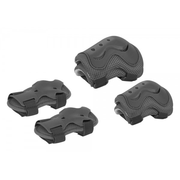 REBEL κιτ ποδηλασίας για παιδιά ZAB0123B, κράνος & προστατευτικά, γκρι REBEL κιτ ποδηλασίας για παιδιά ZAB0123B, κράνος & προστατευτικά, γκρι