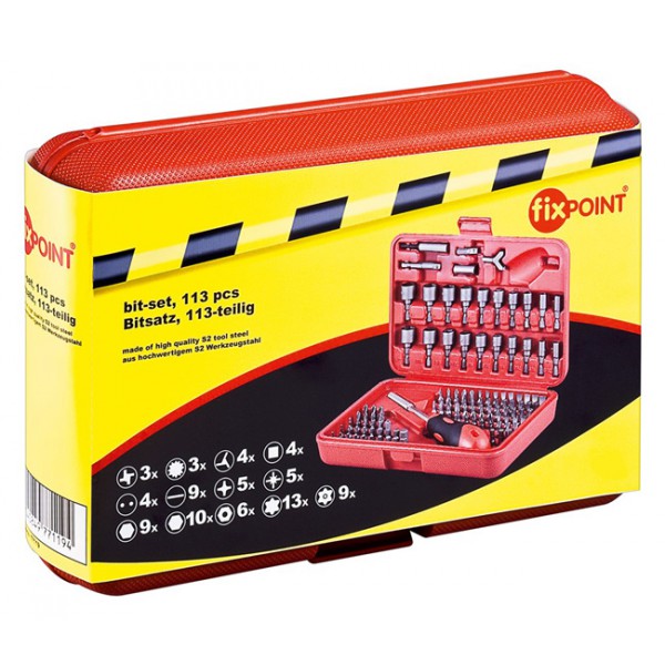 FIXPOINT σετ κατσαβιδιών 77119, 113τμχ FIXPOINT σετ κατσαβιδιών 77119, 113τμχ