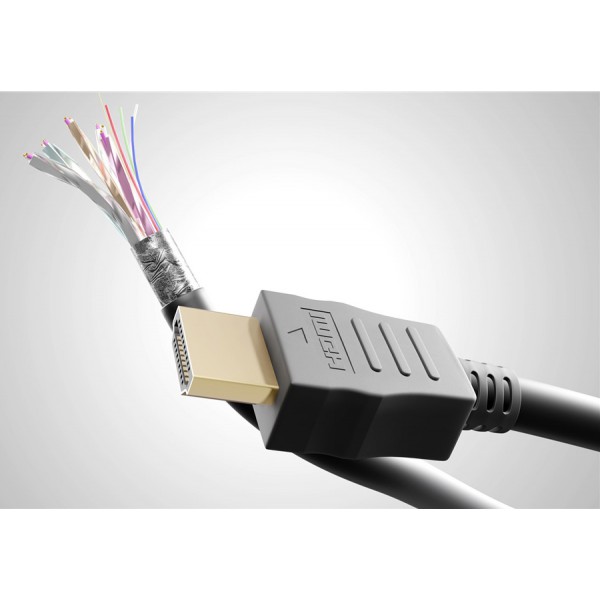 GOOBAY καλώδιο HDMI 69122 με Ethernet, 4K/30Hz, 10.2Gbit/s, 0.48m, μαύρο GOOBAY καλώδιο HDMI 69122 με Ethernet, 4K/30Hz, 10.2Gbit/s, 0.48m, μαύρο