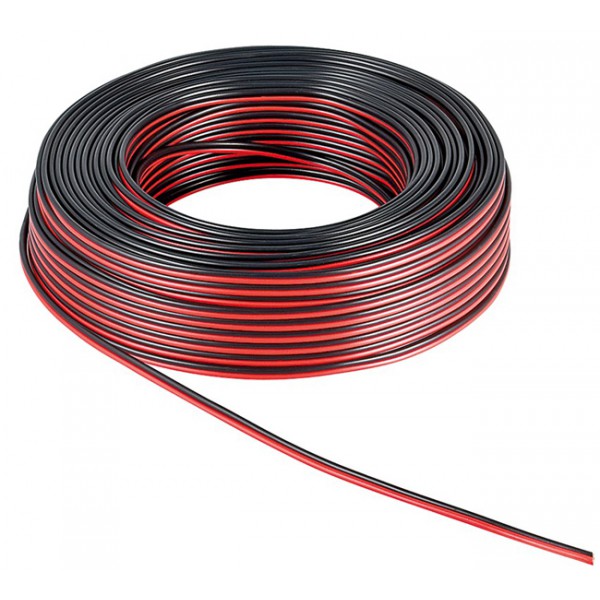GOOBAY καλώδιο ήχου 2x 0.5 mm² 15089, CU, 10m, μαύρο & κόκκινο GOOBAY καλώδιο ήχου 2x 0.5 mm² 15089, CU, 10m, μαύρο & κόκκινο